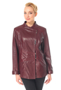 Женская кожаная куртка из натуральной кожи с воротником 0900576