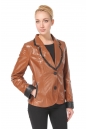 Женская кожаная куртка из натуральной кожи с воротником 0900580