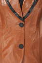 Женская кожаная куртка из натуральной кожи с воротником 0900580-5 вид сзади