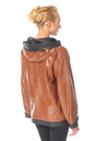 Женская кожаная куртка из натуральной кожи с капюшоном 0900601-3