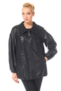 Женская кожаная куртка из натуральной замши (с накатом) с воротником 0900602