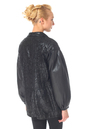 Женская кожаная куртка из натуральной замши (с накатом) с воротником 0900602-4
