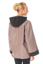 Женская кожаная куртка из натуральной кожи с капюшоном, двусторонняя 0900603-5