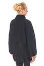 Женская кожаная куртка из натуральной замши (с накатом) с воротником 0900609-3