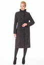 Женское кожаное пальто из натуральной замши (с накатом) с воротником, отделка норка 0900614-3