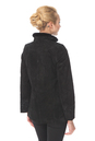 Женская кожаная куртка из натуральной замши с воротником, отделка норка 0900615-4