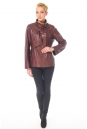 Женская кожаная куртка из натуральной кожи с воротником 0900630-3