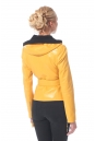 Женская кожаная куртка из натуральной кожи с капюшоном 0900640-4