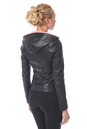 Женская кожаная куртка из натуральной кожи с капюшоном 0900641-4