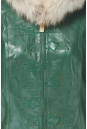 Женская кожаная куртка из натуральной кожи с капюшоном, отделка лиса 0900644-2