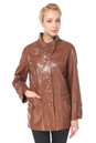 Женская кожаная куртка из натуральной кожи с воротником 0900666