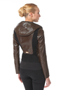 Женская кожаная куртка из натуральной кожи с воротником 0900669-4
