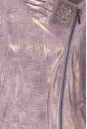 Женская кожаная куртка из натуральной замши (с накатом) с воротником 0900674-5 вид сзади