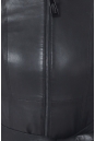 Женская кожаная куртка из натуральной кожи с капюшоном, отделка чернобурка 0900690-5