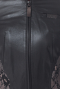 Женская кожаная куртка из натуральной кожи с воротником, отделка ажур 0900693-2