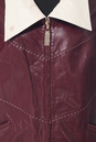Женская кожаная куртка из натуральной кожи с воротником 0900699-7 вид сзади