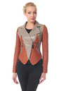 Женская кожаная куртка из натуральной кожи с воротником 0900702