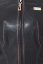 Женская кожаная куртка из натуральной кожи с воротником 0900723-5 вид сзади