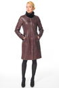 Женское кожаное пальто из натуральной кожи с воротником, отделка норка 0900782-2