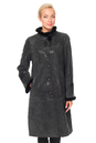 Женское кожаное пальто из натуральной замши с воротником, отделка норка 0900813-3