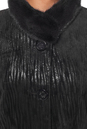 Женское кожаное пальто из натуральной замши с воротником, отделка норка 0900814-6