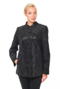 Женское кожаное пальто из натуральной замши с воротником, отделка норка 0900814-3
