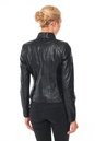 Женская кожаная куртка из натуральной кожи с воротником 0900833-3