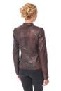 Женская кожаная куртка из натуральной кожи с воротником 0900836-2