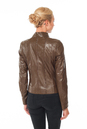 Женская кожаная куртка из натуральной кожи с воротником 0900840-3