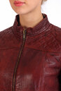 Женская кожаная куртка из натуральной кожи с воротником 0900864-4