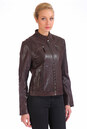 Женская кожаная куртка из натуральной кожи с воротником 0900866