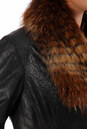 Женская кожаная куртка из натуральной кожи с воротником, отделка енот 0900902-3