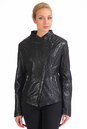 Женская кожаная куртка из натуральной кожи с воротником, отделка енот 0900902-8