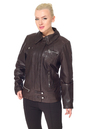 Женская кожаная куртка из натуральной кожи с воротником, отделка из искусственного меха 0900906-6
