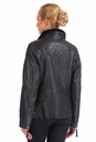 Женская кожаная куртка из натуральной кожи с воротником, отделка искусственный мех 0900928-5
