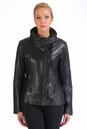 Женская кожаная куртка из натуральной кожи с воротником 0900930-2