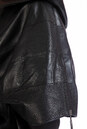 Женская кожаная куртка из натуральной кожи с капюшоном, отделка чернобурка 0900945-3