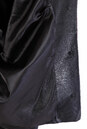 Женская кожаная куртка из натуральной кожи с капюшоном, отделка чернобурка 0900945-5