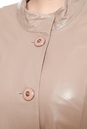 Женская кожаная куртка из натуральной кожи с воротником 0900946-8 вид сзади