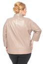 Женская кожаная куртка из натуральной кожи с воротником 0900946-10 вид сзади