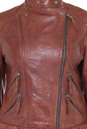 Женская кожаная куртка из натуральной кожи с воротником 0900087-3
