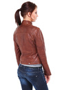 Женская кожаная куртка из натуральной кожи с воротником 0900087-4