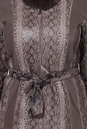 Женская кожаная куртка из натуральной кожи с воротником, отделка кролик 0900018-4 вид сзади