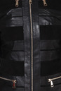 Женская кожаная куртка из натуральной кожи и замши с воротником 0900031-4
