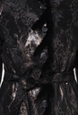 Женская кожаная куртка из натуральной замши (с накатом) с воротником, отделка норка 0900020-4