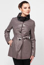 Женская кожаная куртка из натуральной кожи с воротником, отделка норка 0900192