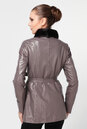 Женская кожаная куртка из натуральной кожи с воротником, отделка норка 0900192-3