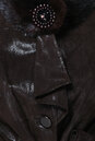 Женская кожаная курткая из натуральной кожи с воротником, отделка норка 0900193-6