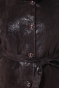 Женская кожаная куртка из натуральной кожи с воротником, отделка кролик 0900218-6 вид сзади