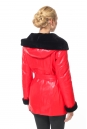 Женская кожаная куртка из натуральной кожи на меху с капюшоном 0700415-3